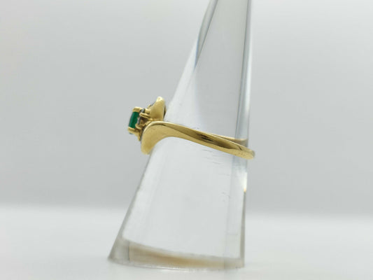 E0.44ct D0.30ct K18 2.9g Ring 