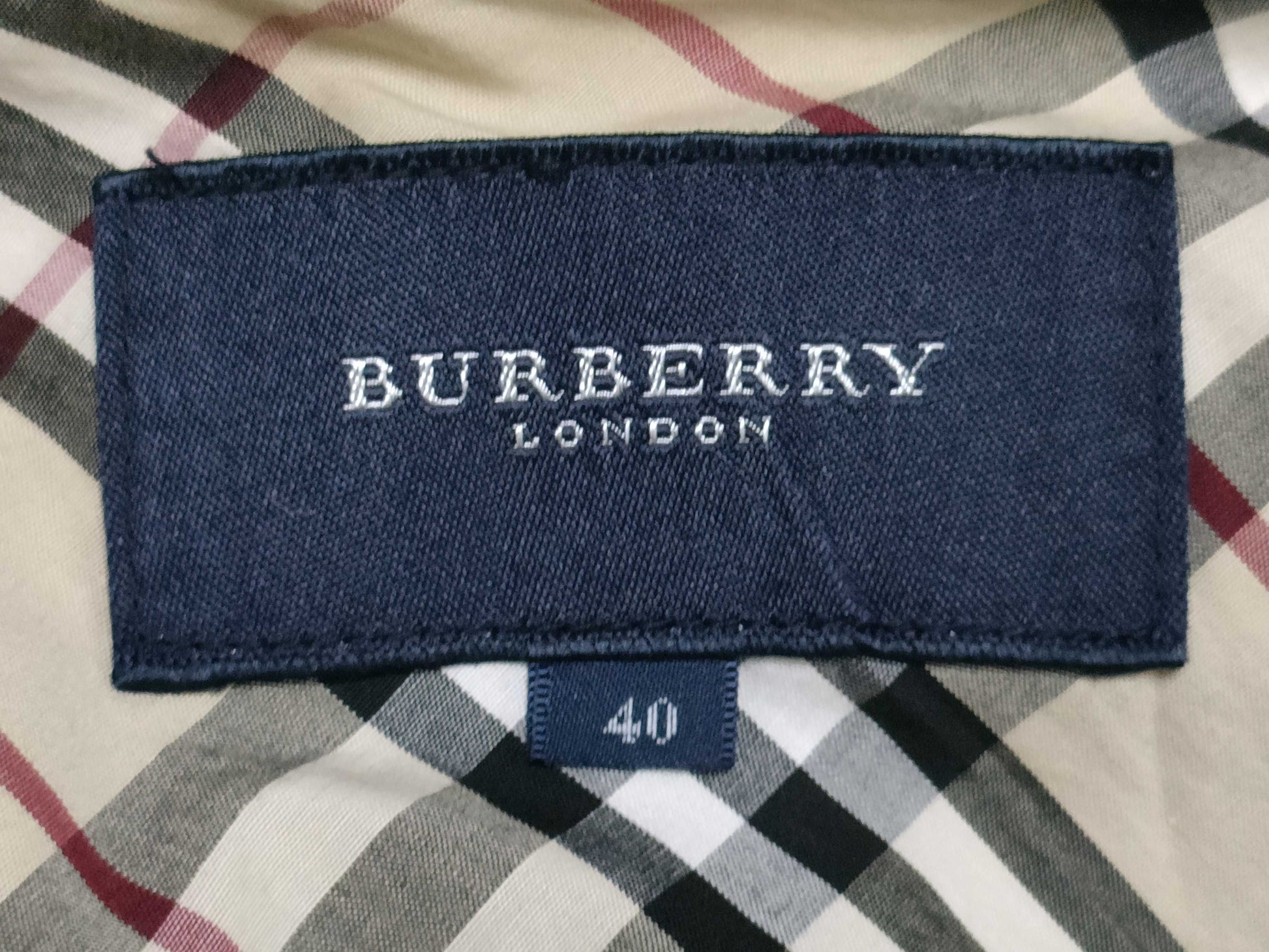 BURBERRY Partial Nova Check Denim Jacket