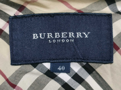 BURBERRY Partial Nova Check Denim Jacket