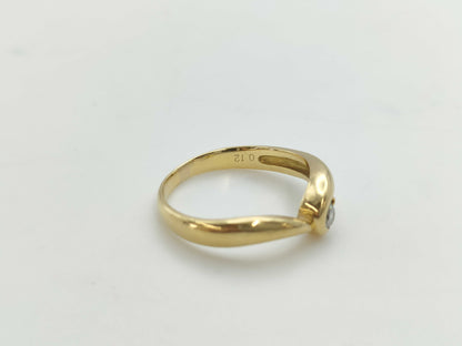 D0.12ct K18 3.2g Ring 