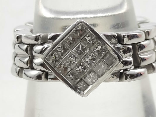 D0.80ct K18 10.0g Ring 