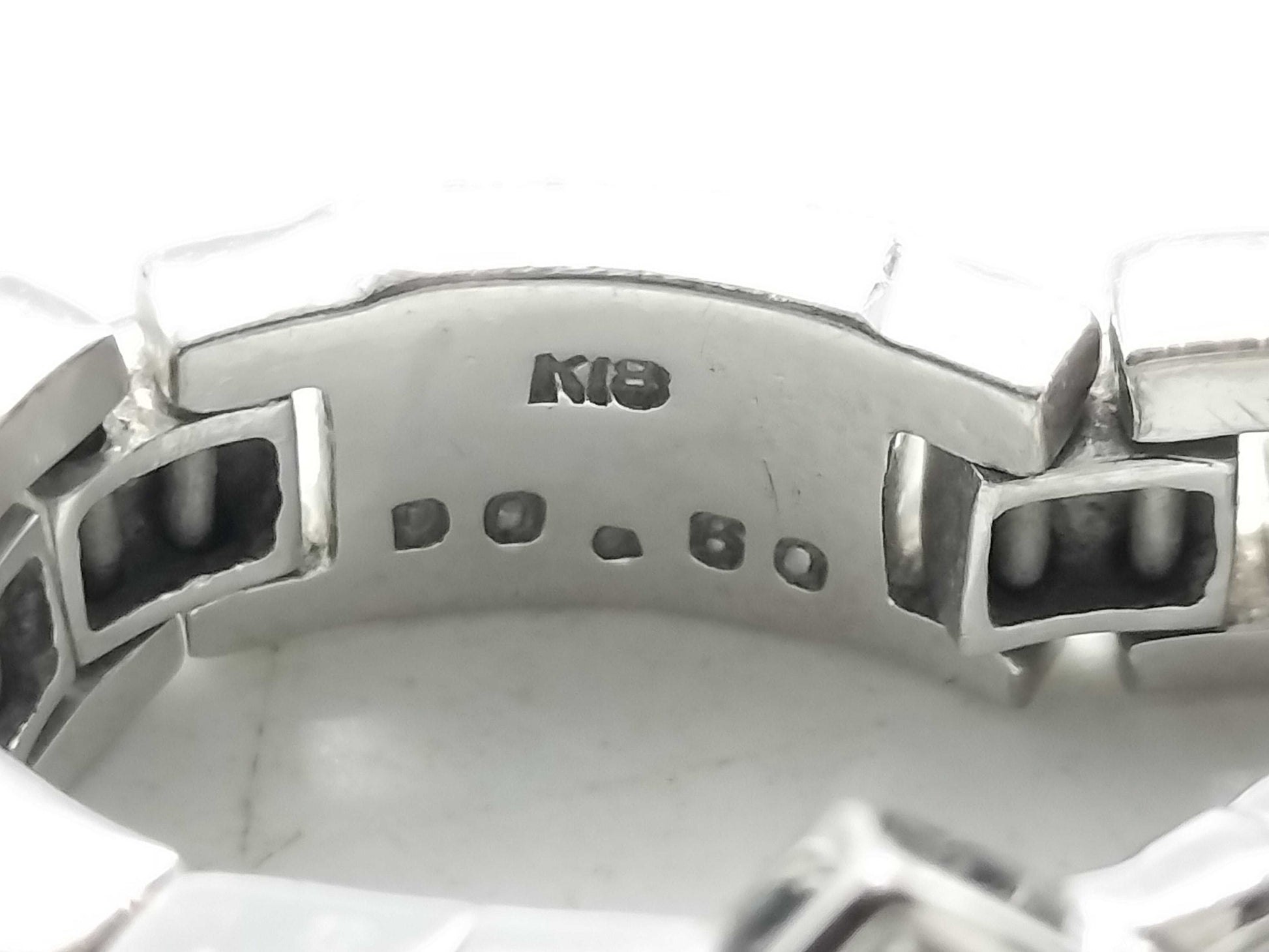 D0.80ct K18 10.0g Ring 