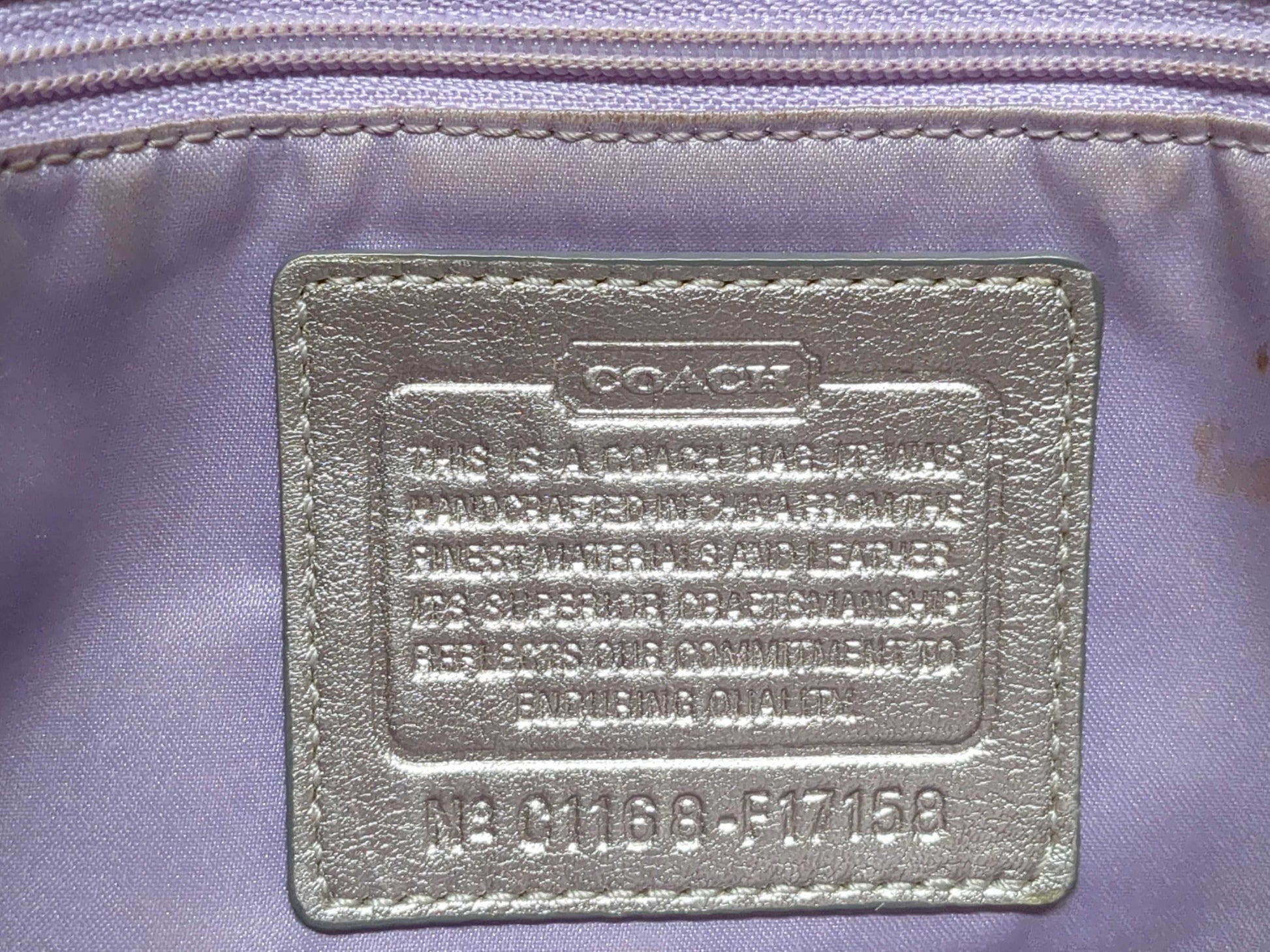 COACH Signature Coach Shoulder Bag 2 Piece Shoulder Bag