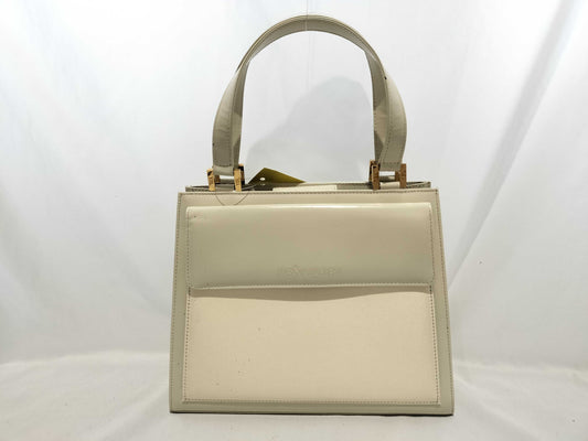 Yves Saint Laurent Vintage Leather Gold Logo Handbag
