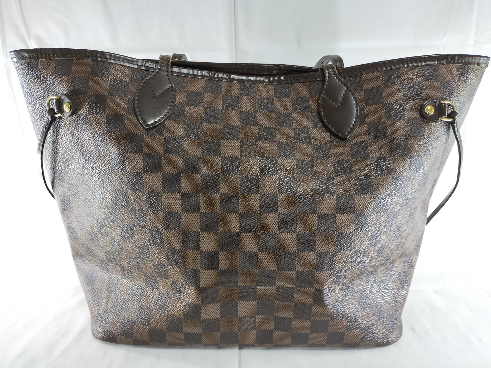 LOUIS VUITTON Damier N41358 Neverfull MM Tote Bag