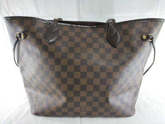 LOUIS VUITTON Damier N41358 Neverfull MM Tote Bag