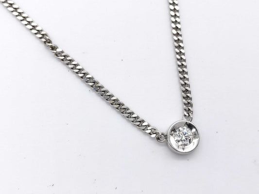 D0.311ct K18WG 12.6g Necklace 
