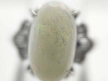 OP 3.26ct D 0.22ct PT900 8.8g Ring 