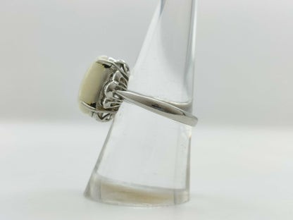 OP 3.26ct D 0.22ct PT900 8.8g Ring 