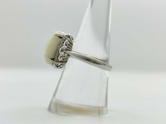 OP 3.26ct D 0.22ct PT900 8.8g Ring 