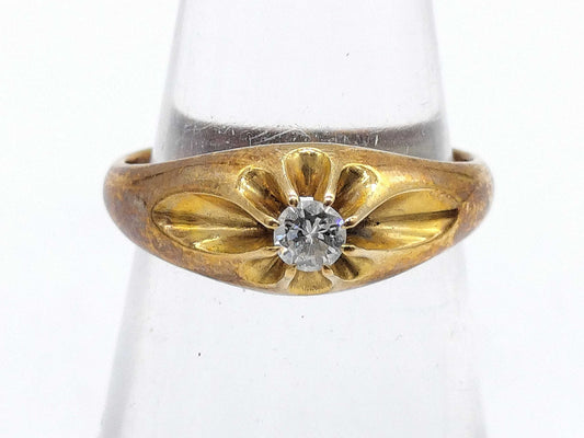 D0.10ct K18 3.5g Ring 