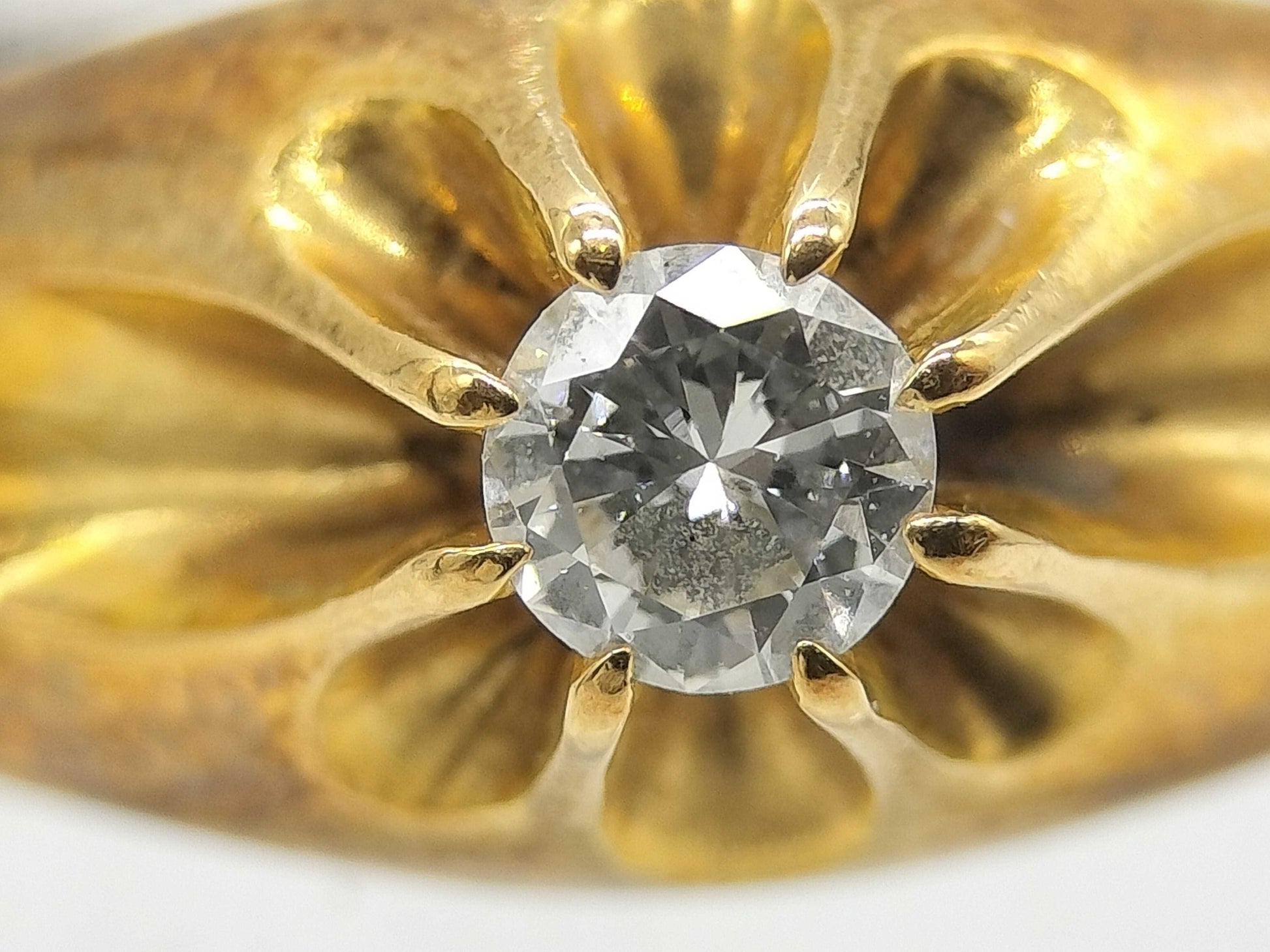 D0.10ct K18 3.5g Ring 