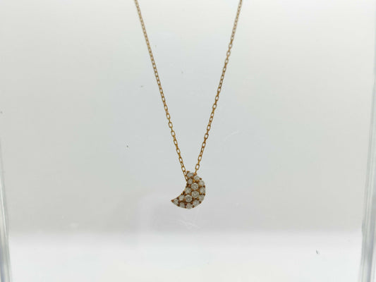 Diamond K18 1.4g Necklace 