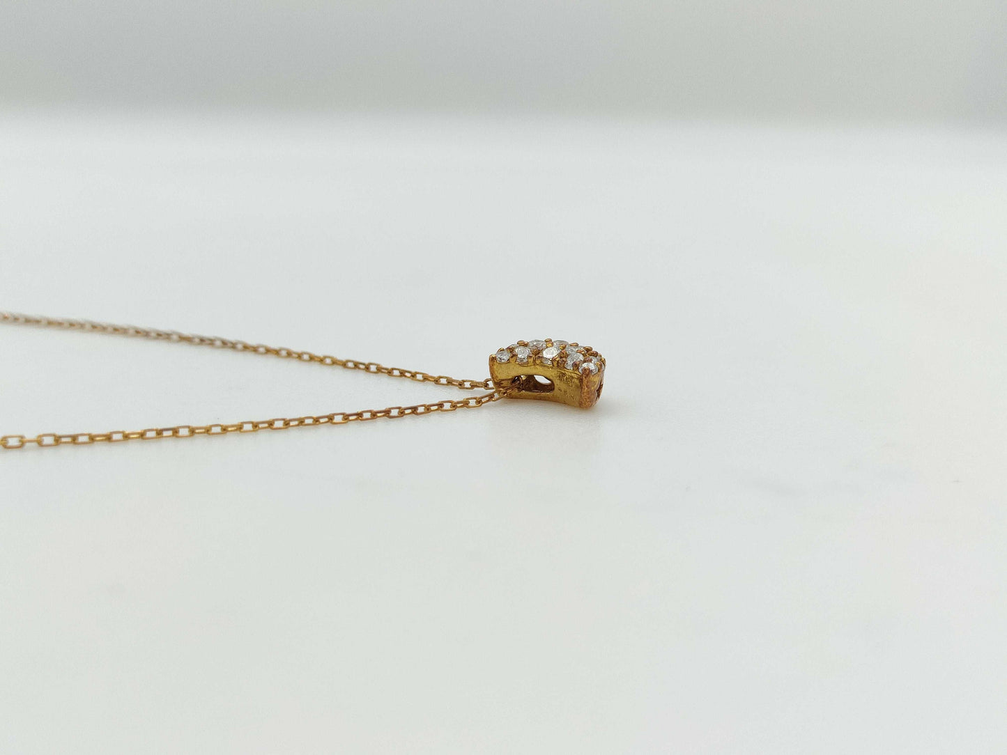 Diamond K18 1.4g Necklace 