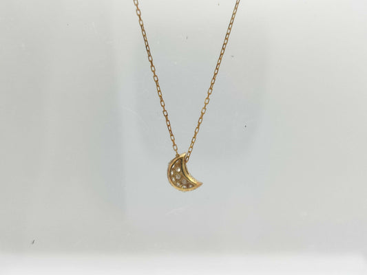 Diamond K18 1.4g Necklace 
