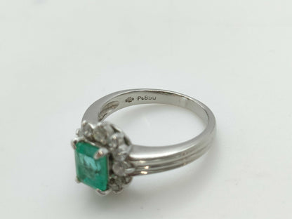 E0.82ct Diamond PT850 5.2g Ring 