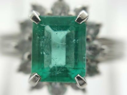 E0.82ct Diamond PT850 5.2g Ring 