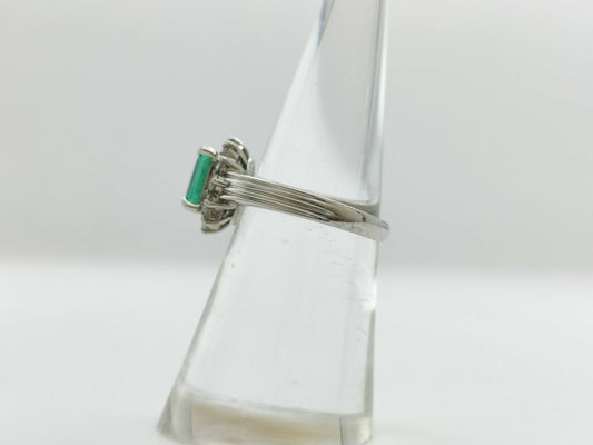 E0.82ct Diamond PT850 5.2g Ring 