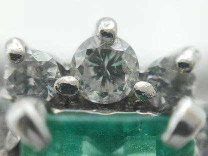 E0.82ct Diamond PT850 5.2g Ring 