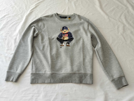 (10462_0231) Ralph LAUREN Bear Trainer Grey Top