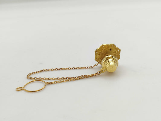 Ruby, D0.101ct, 6.5g, K22/K18, Brooch 