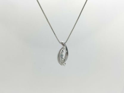D0.33ct Pt900/850 6.7g Necklace 