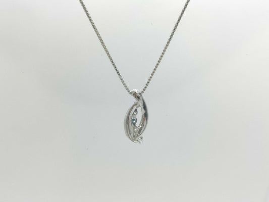 D0.33ct Pt900/850 6.7g Necklace 