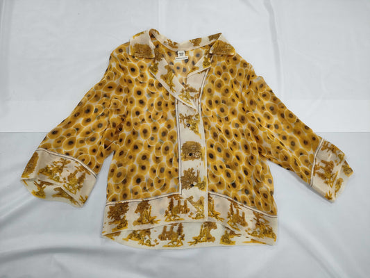 HERMES See-through Shirt Shirt