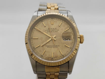 ROLEX 16233 S239618 Champagne Dial Boys' Watch