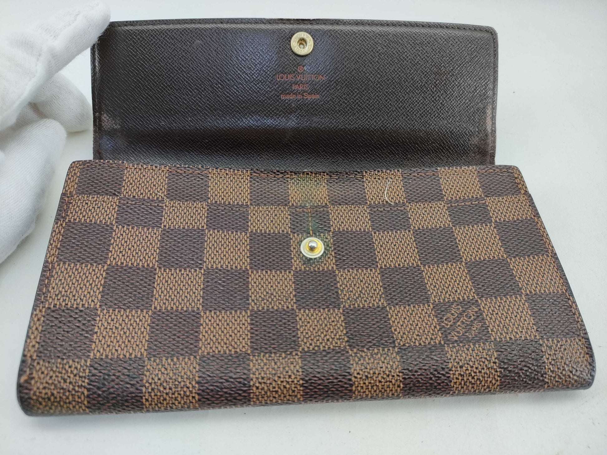 LOUIS VUITTON Damier Pochette Porte Monnaie Credit N61725 Wallet