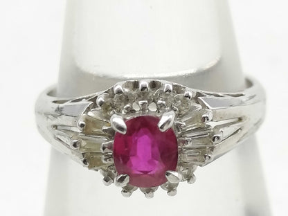 R0.52ct D0.20ct PT900 3.8g Ring 