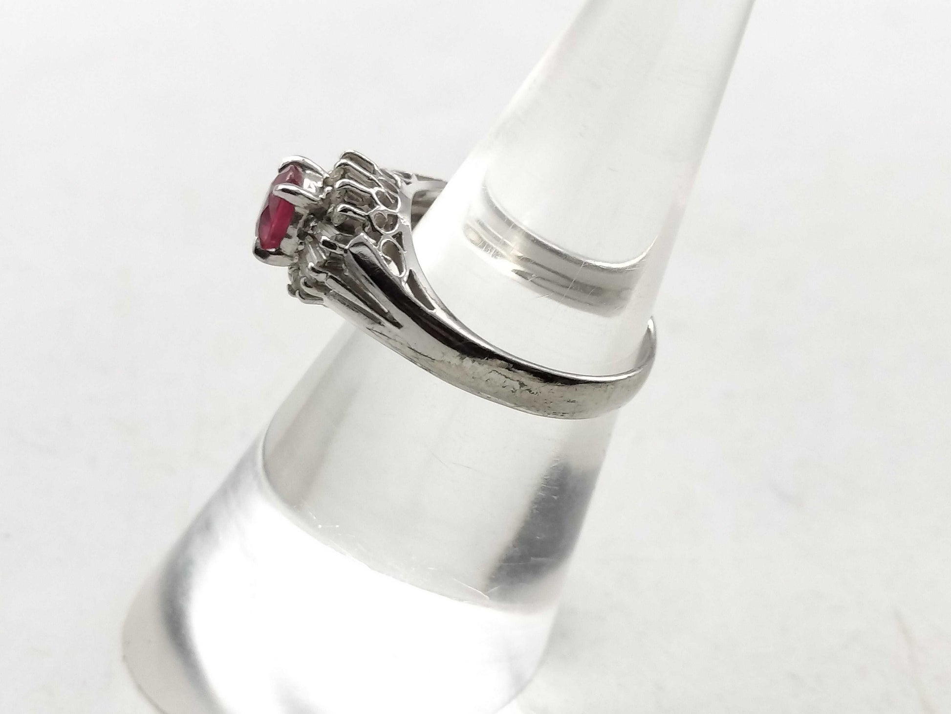 R0.52ct D0.20ct PT900 3.8g Ring 