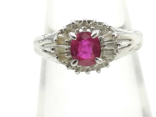 R0.52ct D0.20ct PT900 3.8g Ring 