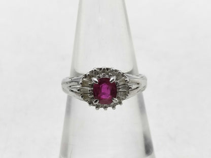 R0.52ct D0.20ct PT900 3.8g Ring 
