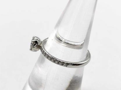 PIAGET Rose D0.32ct Half Eternity Pt950 3.1g Ring 