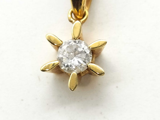D0.21ct K18 1.0g Pendant Top 