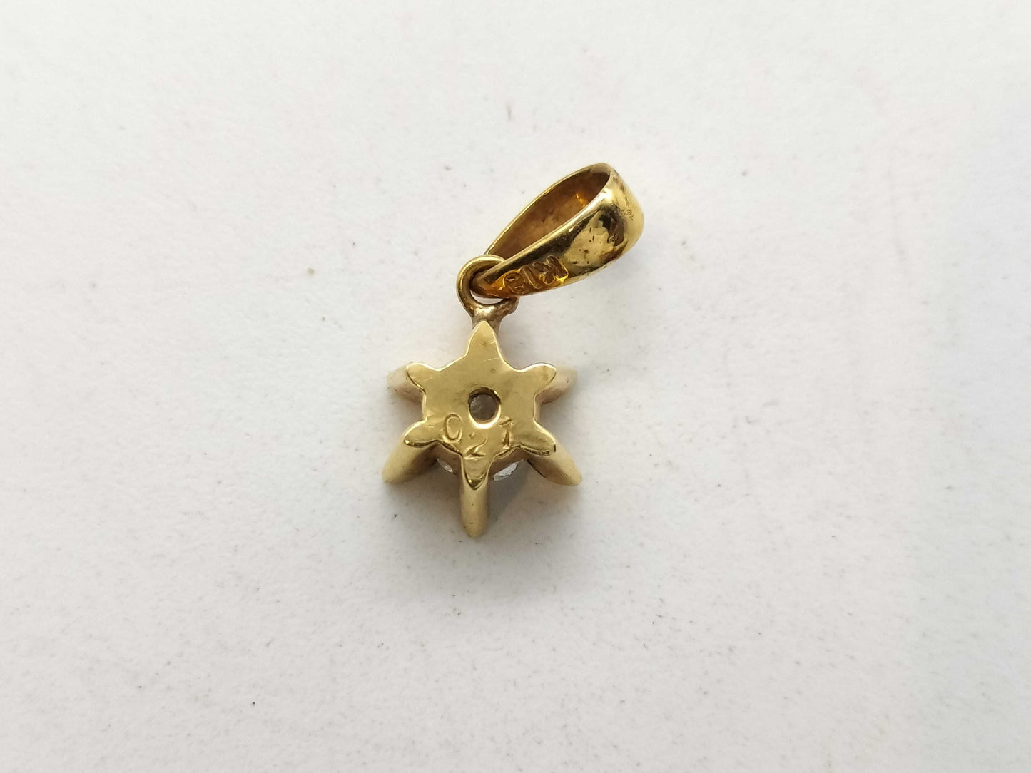 D0.21ct K18 1.0g Pendant Top 
