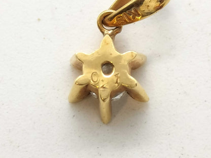 D0.21ct K18 1.0g Pendant Top 