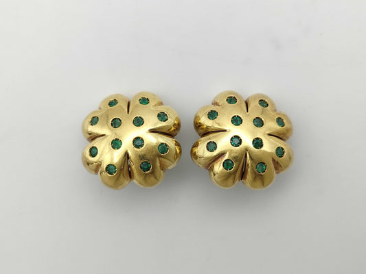 Emerald 18K 25.2g Earrings 
