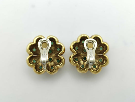 Emerald 18K 25.2g Earrings 