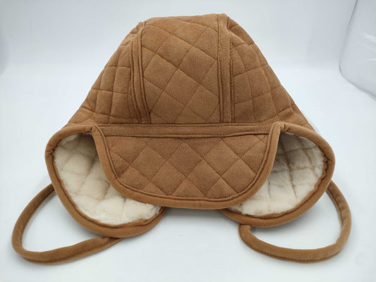(10462_0124) CHANEL Mouton Material Hat Coco Mark Other Apparel