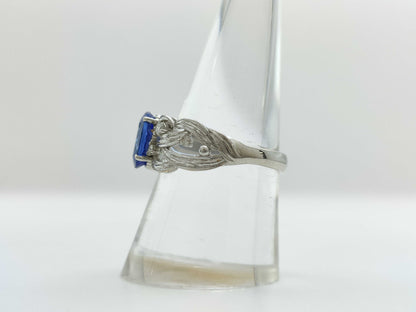 TZ1.75ct D0.10ct K18WG 4.9g Ring 