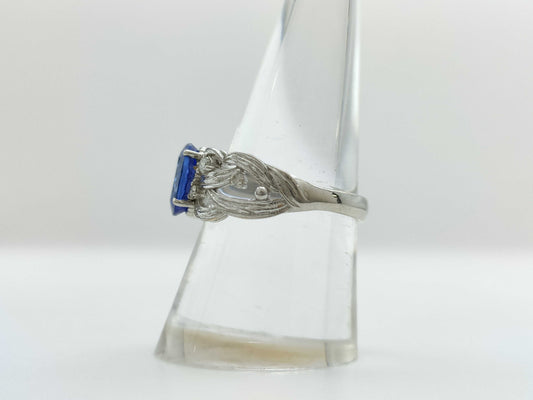 TZ1.75ct D0.10ct K18WG 4.9g Ring 