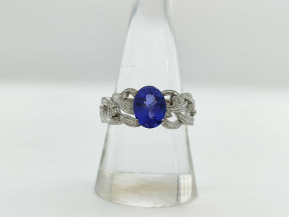 TZ1.75ct D0.10ct K18WG 4.9g Ring 
