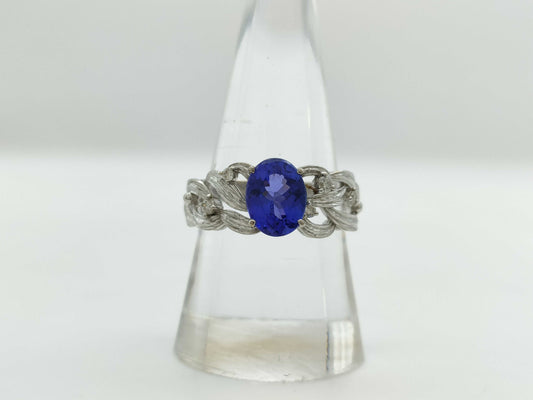 TZ1.75ct D0.10ct K18WG 4.9g Ring 