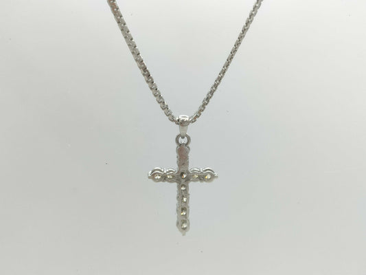 D1.00ct Pt900/850 11.0g Necklace 