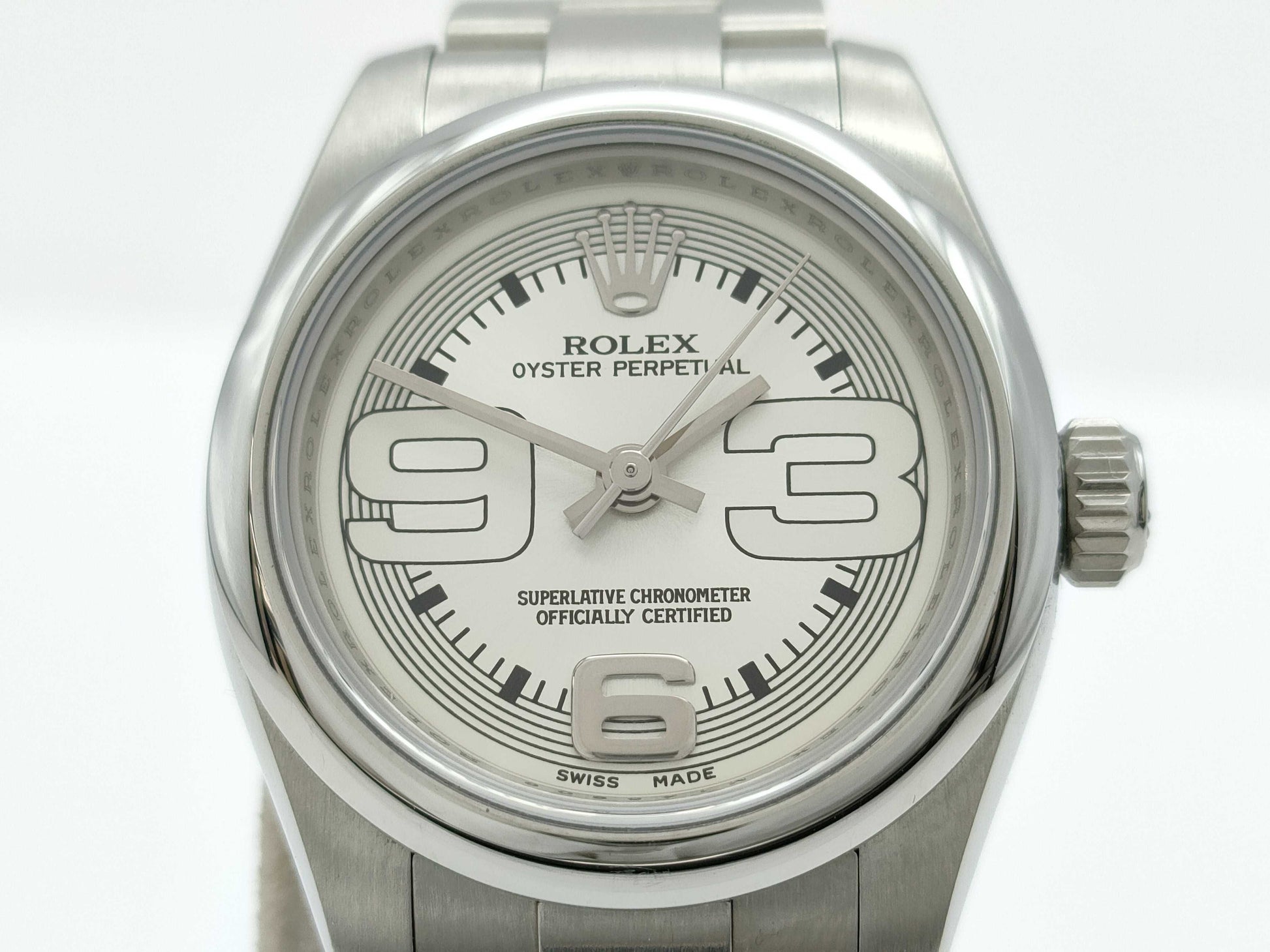 ROLEX 176200 M145909 Silver Dial Women's Watch