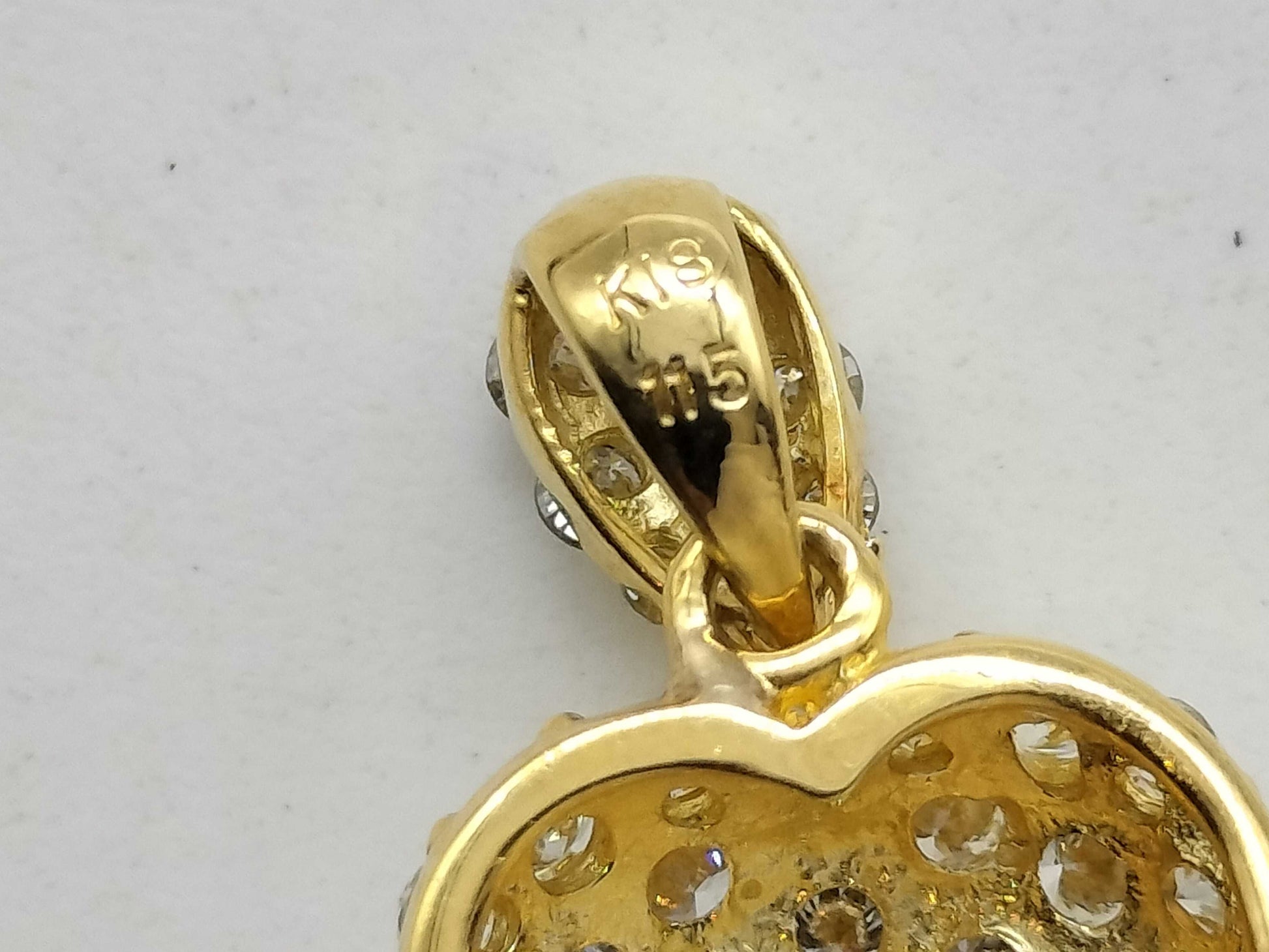 D1.15ct K18 2.0g Pendant Top 