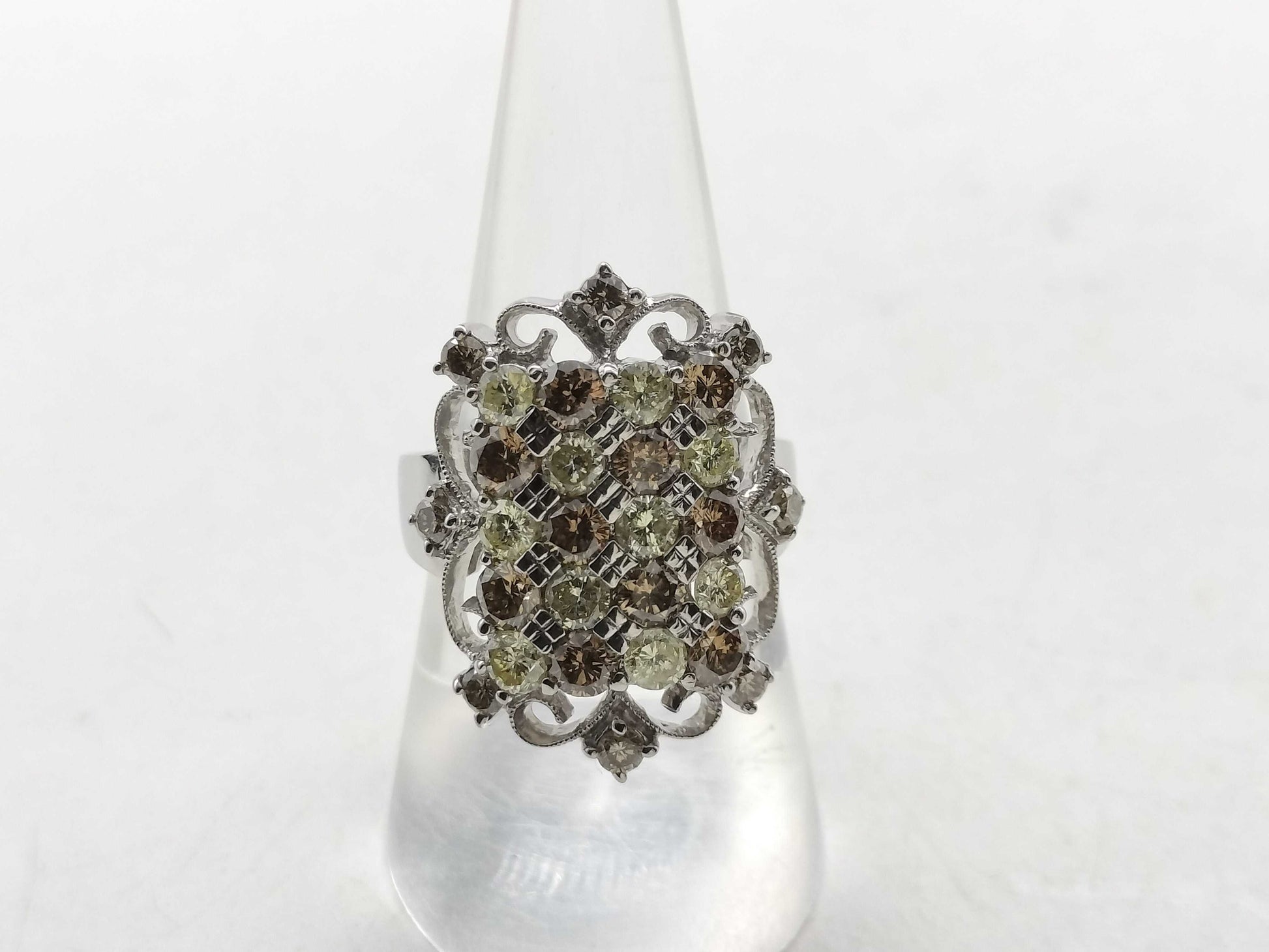 D3.50ct K18WG 9.5g Ring 