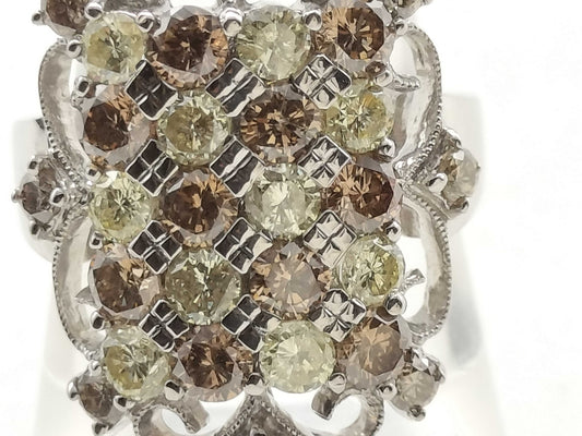 D3.50ct K18WG 9.5g Ring 